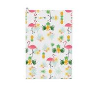 VCzsdff Flamingos And Pineapples Printing Durable Golf Towel,Microfiber Waffle Golf Towel With Carabiner Clip,Must Have Golf Accessories