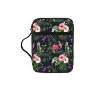 VCzsdff Florals Printed Scripture Storage Bag, Water Resistant Stationery Holder, Church Worship Study Case