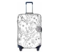 VCzsdff Flowering Herbs Printing Luggage Cover Washable Suitcase Protector Anti Scratch Suitcase Cover Fits 18 to 32 Inch Luggage