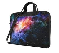 VCzsdff Galaxy In The Universe Print Shockproof Laptop Bag Heavy Duty Oxford Cloth Shoulder Case Padded Computer Briefcase For Travel