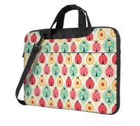 VCzsdff Ladybugs Cartoon Pattern Print Shockproof Laptop Bag Heavy Duty Oxford Cloth Shoulder Case Padded Computer Briefcase For Travel