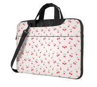 VCzsdff Lovely Sweet Red Cherry Print Shockproof Laptop Bag Heavy Duty Oxford Cloth Shoulder Case Padded Computer Briefcase For Travel