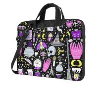 VCzsdff Magic Witch Witchcraft Bohemian Drawing Print Shockproof Laptop Bag Heavy Duty Oxford Cloth Shoulder Case Padded Computer Briefcase For Travel
