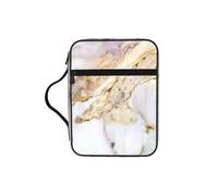 VCzsdff Marble Printed Scripture Storage Bag, Water Resistant Stationery Holder, Church Worship Study Case