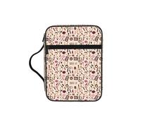 VCzsdff Modern Girl Cosmetic Printed Scripture Storage Bag, Water Resistant Stationery Holder, Church Worship Study Case