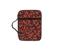 VCzsdff Monarch Butterflies Printed Scripture Storage Bag, Water Resistant Stationery Holder, Church Worship Study Case