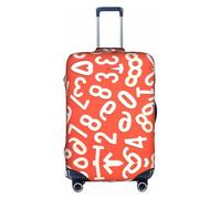 VCzsdff Numbers Arts Printing Luggage Cover Washable Suitcase Protector Anti Scratch Suitcase Cover Fits 18 to 32 Inch Luggage