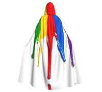 VCzsdff Paint Splatter Backdrop Printing Carnival Party Supplies,Adult Economic Hooded Cloak,Hooded Cloak 57.8 Inches Length For Halloween