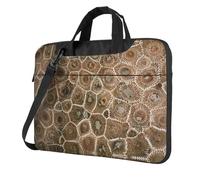 VCzsdff Petoskey Stone Print Shockproof Laptop Bag Heavy Duty Oxford Cloth Shoulder Case Padded Computer Briefcase For Travel