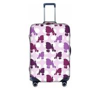VCzsdff Purple Poodle Polka Dot Printing Luggage Cover Washable Suitcase Protector Anti Scratch Suitcase Cover Fits 18 to 32 Inch Luggage