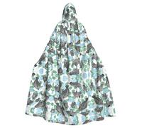 VCzsdff Rabbits Manatees Printing Carnival Party Supplies,Adult Economic Hooded Cloak,Hooded Cloak 57.8 Inches Length For Halloween