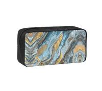 VCzsdff Rock Layers Printed Pen Case Roomy Stationery Organizer Durable Zip Bag Polyester Pouch for College Work Commute