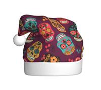 VCzsdff Skull Face Printing Unisex Adult Annual Ceremony 1 Pcs Christmas Headbands Decoration Xmas Tree Snowman Santa Hat