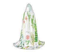 VCzsdff Springtime Herb Garden Gothic Medieval Hooded Cape For Teenagers Cosplay Costume Renaissance Fair Stage Theater Robe