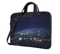 VCzsdff View Of Earth Print Shockproof Laptop Bag Heavy Duty Oxford Cloth Shoulder Case Padded Computer Briefcase For Travel