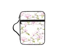 VCzsdff Vine Flower Printed Scripture Storage Bag, Water Resistant Stationery Holder, Church Worship Study Case