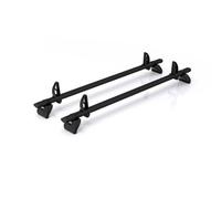 Vd Rhino Kammbar Black & Roller 2 Bars Roof Rack For The Vw Crafter 2006-2017 Only Fits High Roof Models