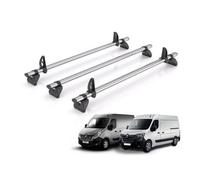 Vd Rhino Kammbar Fleet 3 Bars Roof Rack For The Renault Master 2010-2024 Suitable Only For H1/h2 Roof Height Models