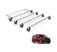Van Demon Rhino Kammbar Fleet 4 Roof Bars Roof Rack & Rear Ladder Roller Bundle for Mercedes Vito 2015+ - Only Fits Compact/Long Wheelbase Models