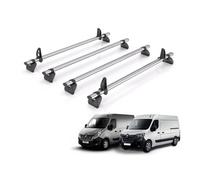 Vd Rhino Kammbar Fleet 4 Bars Roof Rack For The Renault Master 2010-2024 Suitable Only For H1/h2 Roof Height Models