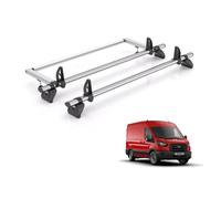 Vd Rhino Kammbar Fleet & Roller 2 Bars Roof Rack For The Ford Transit 2013-2024 Only Fits Long (L3) Wheelbase