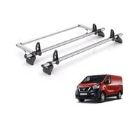 Vd Rhino Kammbar Fleet & Roller 2 Bars Roof Rack For The Nissan Nv300 2016-2021 Only Fits Standard Roof (H1)