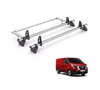 Vd Rhino Kammbar Fleet & Roller 2 Bars Roof Rack For The Nissan Primastar 2022+ Only Fits Standard (H1) Roof