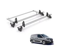 Vd Rhino Kammbar Fleet & Roller 2 Bars Roof Rack For The Vauxhall Combo 2018+ Only Fits Long (L2) Wheelbase