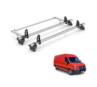 Vd Rhino Kammbar Fleet & Roller 2 Bars Roof Rack For The Vw Crafter 2006-2017 Only Fits High Roof Models