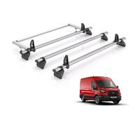 Vd Rhino Kammbar Fleet & Roller 3 Bars Roof Rack For The Ford Transit 2013-2024 Only Fits Long (L3) Wheelbase