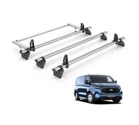 Vd Rhino Kammbar Fleet & Roller 3 Bars Roof Rack For The Ford Transit Custom 2024+ Only Suitable For Gen2