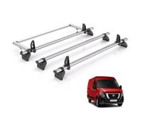Vd Rhino Kammbar Fleet & Roller 3 Bars Roof Rack For The Nissan Nv400 2010-2021 Only Fits H1/h2 Roof Heights