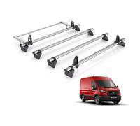 Vd Rhino Kammbar Fleet & Roller 4 Bars Roof Rack For The Ford Transit 2013-2024 Only Fits Long (L3) Wheelbase