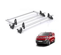 Vd Rhino Kammbar Pro & Roller 2 Bars Roof Rack For The Citroen Dispatch 2016+ Only Fits Xs (L1) Wheelbase