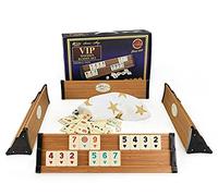 VD vatan since 1975 Compact Rummy Set / VIP Ahsap Okey SETI with Melamine Stones Orta Boy