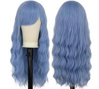 VD132D Women's Long Curls for Women with Fringe Natural Wig Cosplay Everyday Costume Party Halloween Carnival Synthetic Hair Wigs