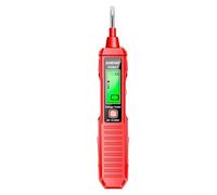 VD807 Digital Electric Test Pen with Non Contact NCV Power Induction, Live Wire Identification, LED Flashlight, and Double Color Display for Accurate Voltage Measurement (Red)