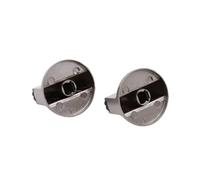 VDAMTPOGZ 2PCS 8mm/6mm Universal Silver Gas Stove Control Knobs Adaptors Oven Switch Cooking Surface Control Locks(0 Degree 8mm)