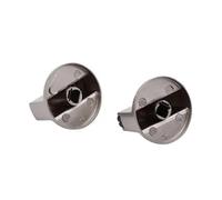 VDAMTPOGZ 2PCS 8mm/6mm Universal Silver Gas Stove Control Knobs Adaptors Oven Switch Cooking Surface Control Locks(45 Degree 8mm)