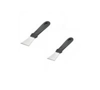 VDAMTPOGZ Cleaning Scraper Kitchen Shovel Floor Cleaner Stainless Steel Ice Remover Tool Refrigerator Defrost Ice Scraper(2 pcs black)