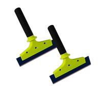 VDAMTPOGZ Compatible For EHDIS Window Squeegee With Double Side Rubber Blade Home Cleaning Car Door Glass Mirror Wiper Ice Scraper(8-In Long handle)