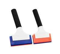 VDAMTPOGZ Compatible For FOSHIO 2PCS 5-Inch Double Edge Rubber Blade Cleaning Squeegee Glass Mirror Car Window Snow Ice Removal Tool