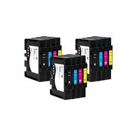 VDAMTPOGZ GC51 BK/55ml CMY/45ml Compatible Ink Cartridge With Sublimation Ink With One Time Use Chip,Compatible For Ricoh SG 3210 3210DNw Printer part