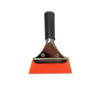 VDAMTPOGZ Handle Windshield Cleaning Ice Scraper Rubber Squeegee Replaceable Blade Snow Shovel Car Wraps Window Tint Tool(Orange)