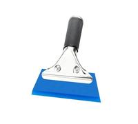 VDAMTPOGZ Ice Scraper Rubber Squeegee Water Blade For Auto Window Tinting Windshield Scraper Glass Door Cleaning Snow Shovel(Metal Blue)
