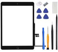 VDASO for iPad 7 7th / 8 8th Gen Screen Digitizer 2019/2020 10.2 Inch Touch Glass, for 7th or 8th Generation A2197 A2198 A2200, A2270 A2428 A2429 A2430 with Home Button, Repair Kit (Black)