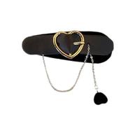 Vdaxvme 1/2pcs Bowknot Heart Shape Hairpins Girls Harajuku Hair Clip Halloween Ponytail Hair Clip with Pearl for Woman Bangs