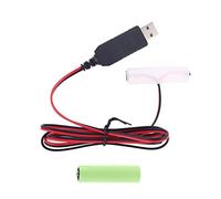 Vdaxvme 1.5V Battery LR6 Battery Eliminators USB Power Supply Cable Replace For Radio Electric Toy Clock LED Strips Household Batteries