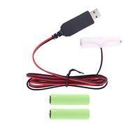 Vdaxvme 1.5V Battery LR6 Battery Eliminators USB Power Supply Cable Replace For Radio Electric Toy Clock LED Strips Household Batteries