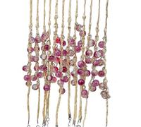 Vdaxvme 12 Pieces Handmade Bracelets for Women Couple Braided Rope Adjustable Wish Bracelet Bangles Friendship Pendant Jewelry Fashion Bracelets, one size, As described